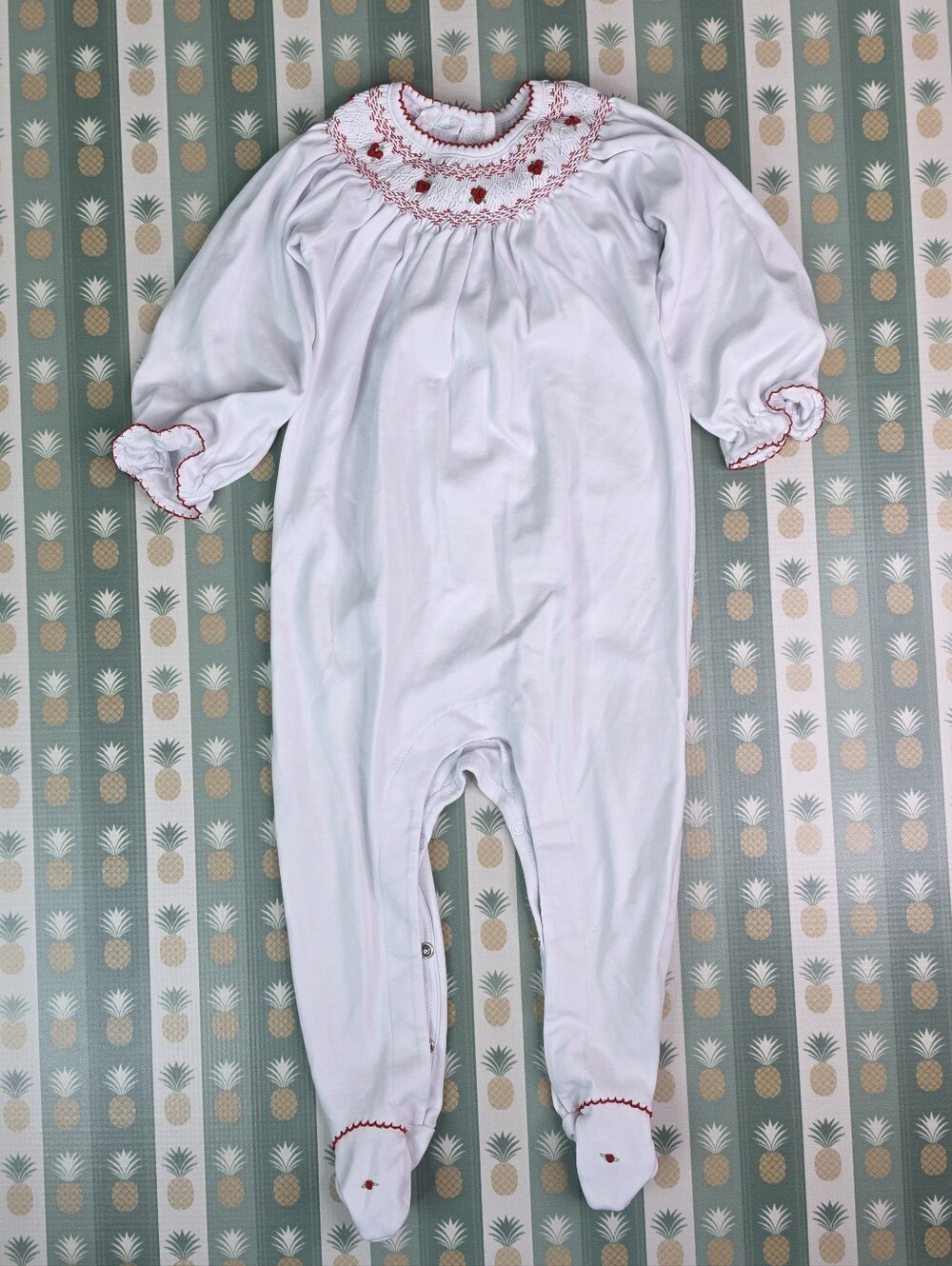 Magnolia Baby Rosette Pima Cotton Footie